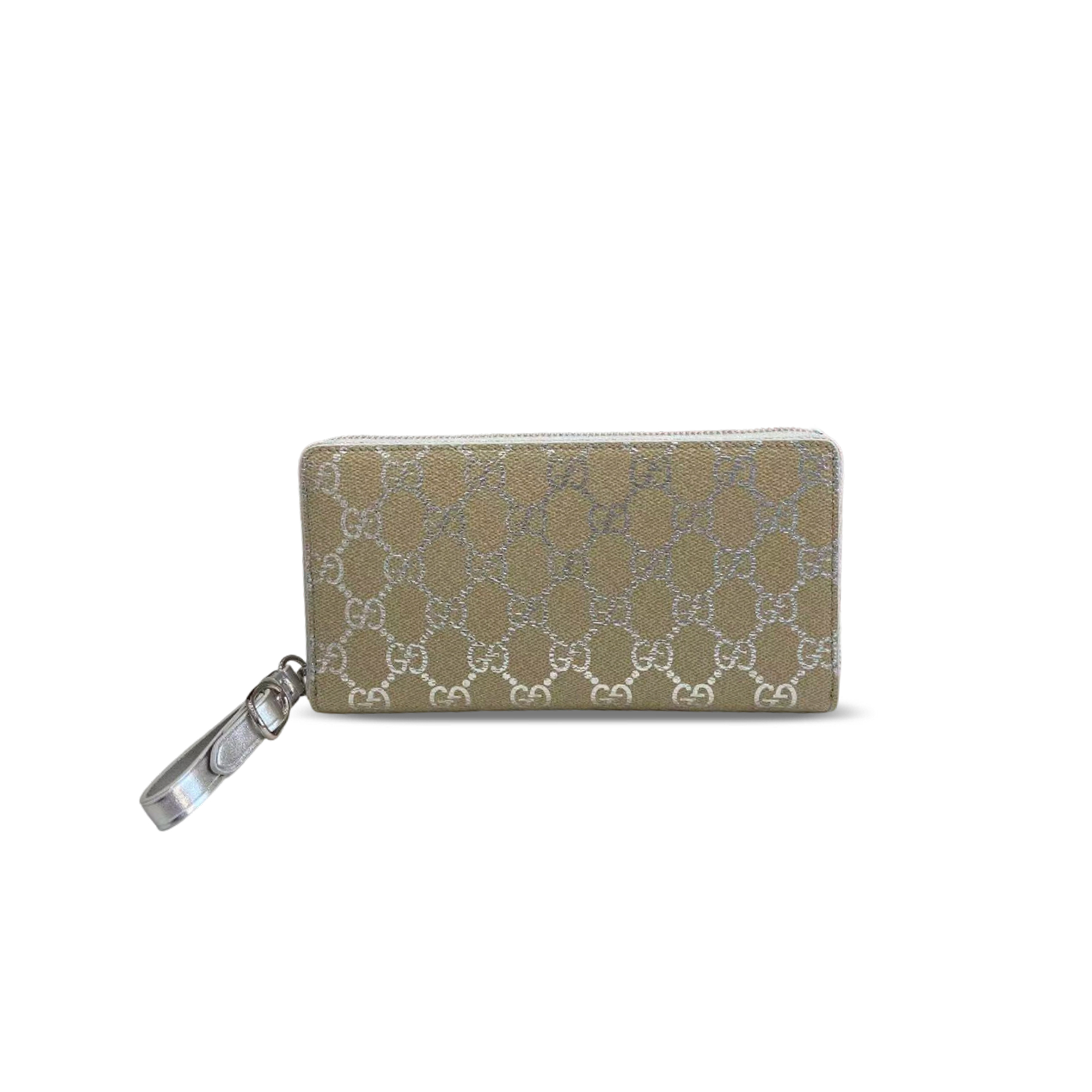 GUCCI GG EMBLEM ZIP AROUND WALLET 819122 (19*10*2.5cm)
